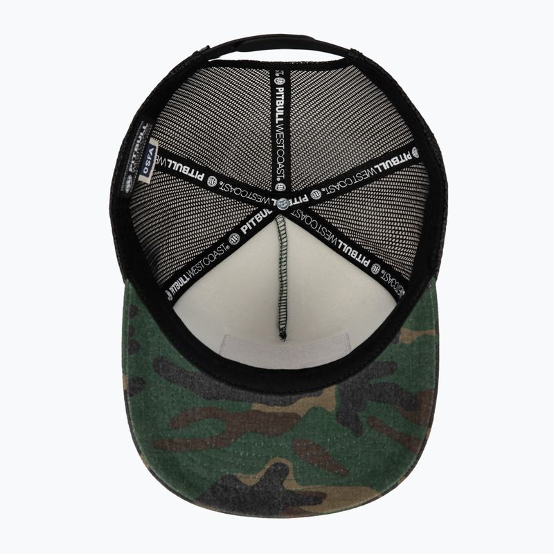 Чоловіча кепка Pitbull West Coast Mesh Snapback ,,Blood Dog" Camo Trucker дерево/чорний 7