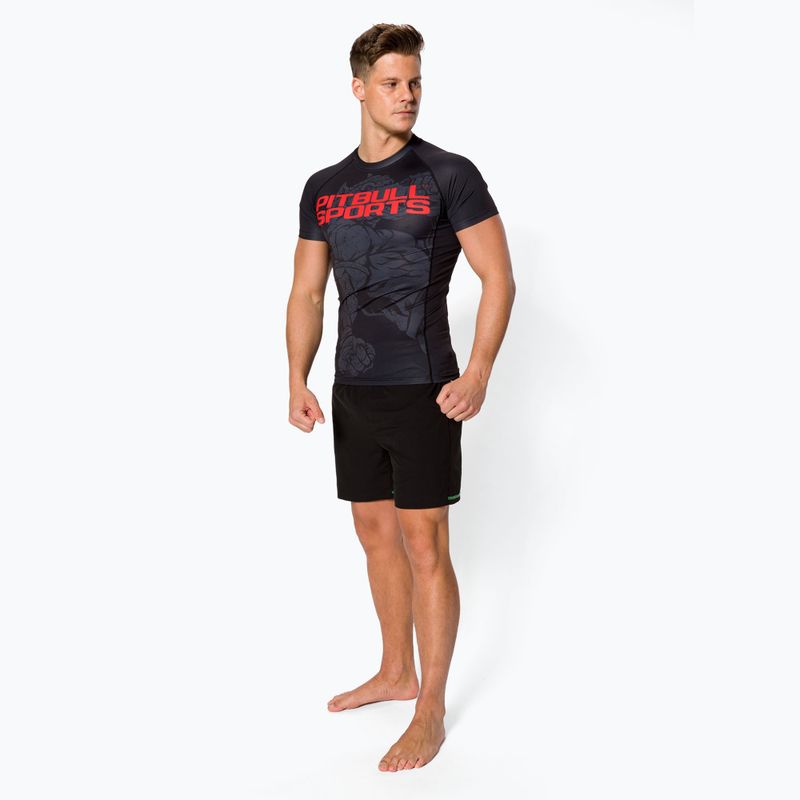 Рашгард чоловічий Pitbull West Coast T-S Rash Master Of Muay Thai black 2