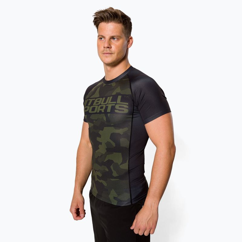 Рашгард чоловічий Pitbull West Coast T-S Rash Dillard olive camo