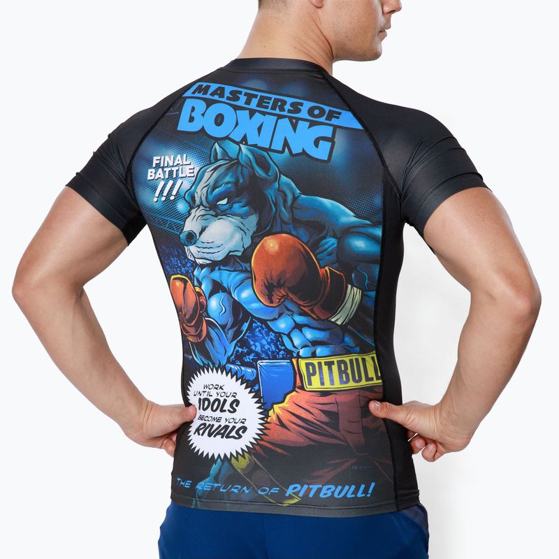 Рашгард чоловічий Pitbull West Coast T-S Rash Master Of Boxing black 3