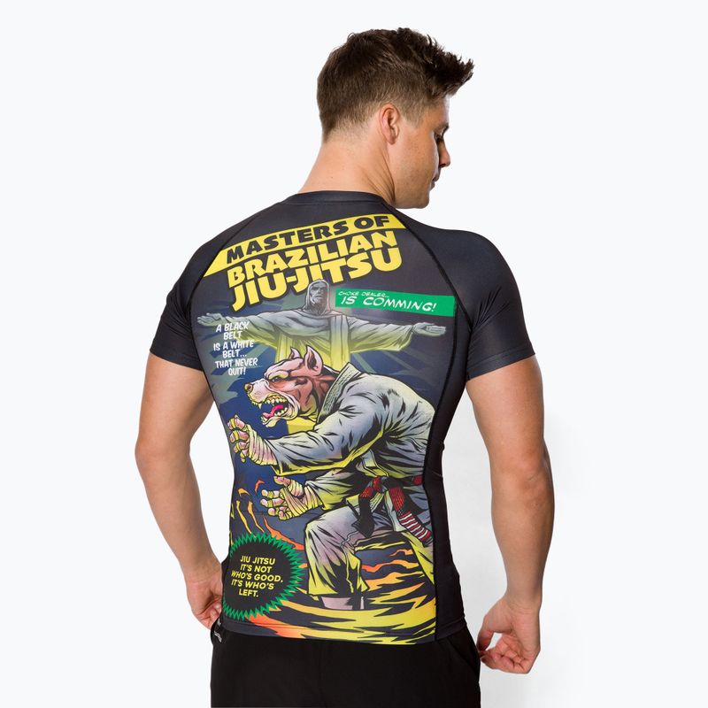 Рашгард чоловічий Pitbull West Coast T-S Rash Master Of BJJ black 3