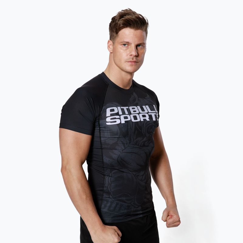 Рашгард чоловічий Pitbull West Coast T-S Rash Master Of Mma black