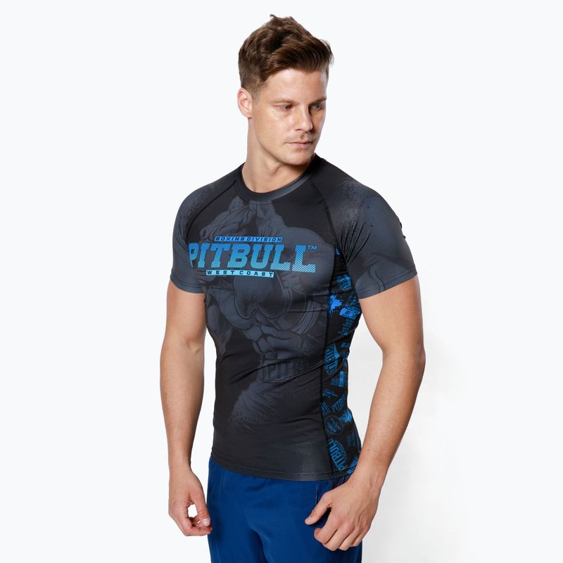 Рашгард чоловічий Pitbull West Coast Rash T-S Masters Of Boxing black