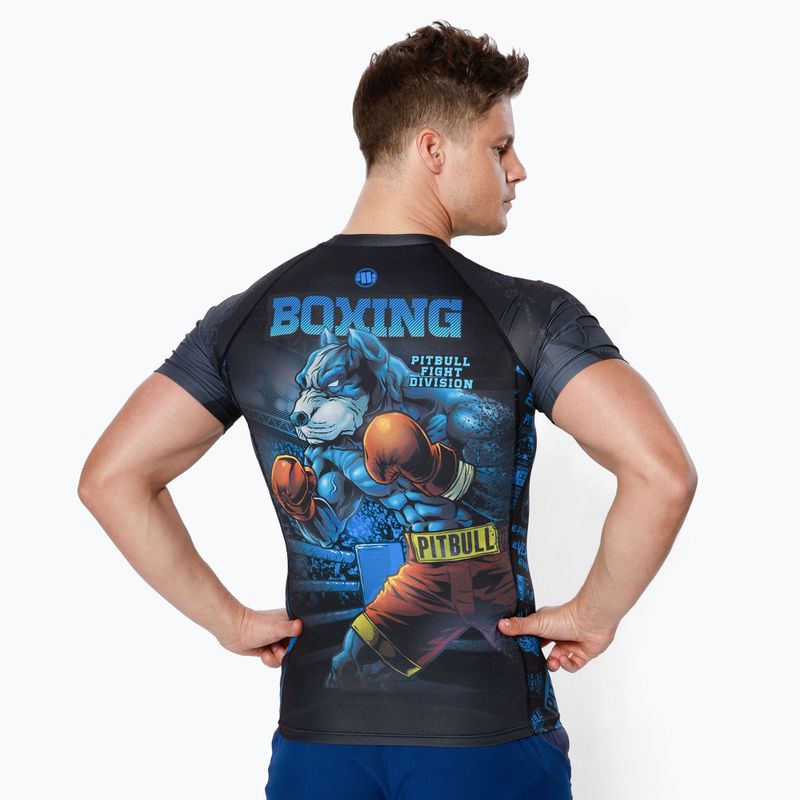 Рашгард чоловічий Pitbull West Coast Rash T-S Masters Of Boxing black 3