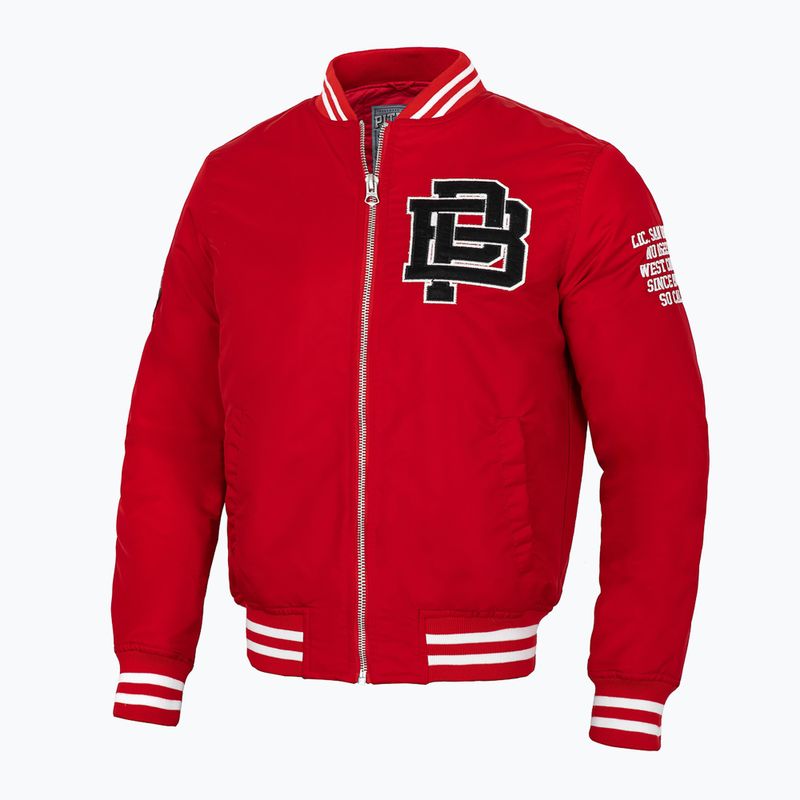 Куртка чоловіча Pitbull West Coast Silverwing Padded Varsity red 2