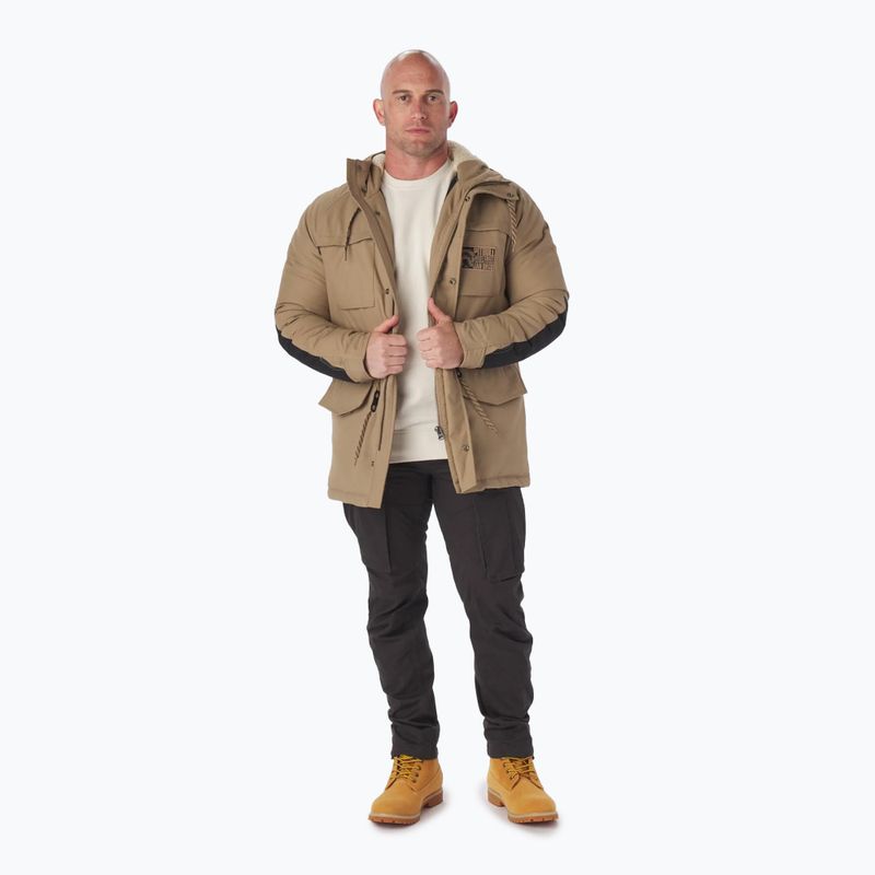 Куртка зимова чоловіча Pitbull West Coast Gunner Hooded Parka dark sand 2