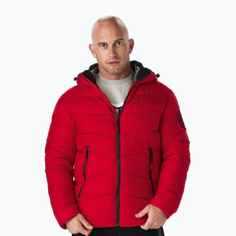Пуховик чоловічий Pitbull West Coast Mobley red