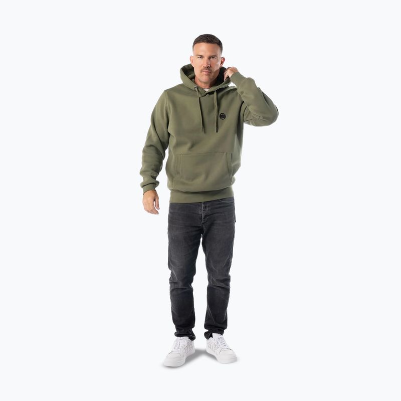 Чоловіча худі Pitbull Small Logo Hooded olive 2