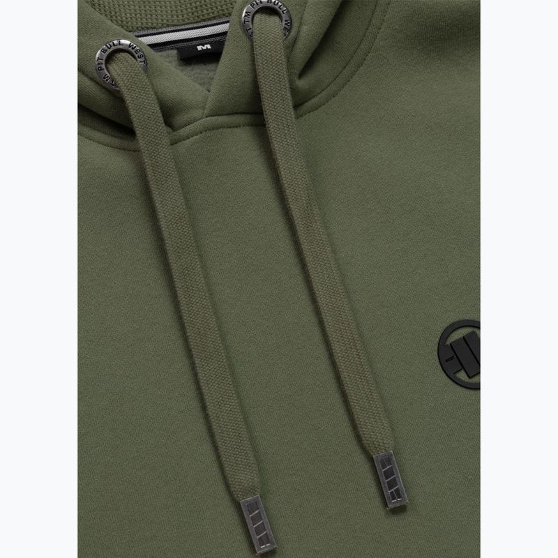 Чоловіча худі Pitbull Small Logo Hooded olive 5