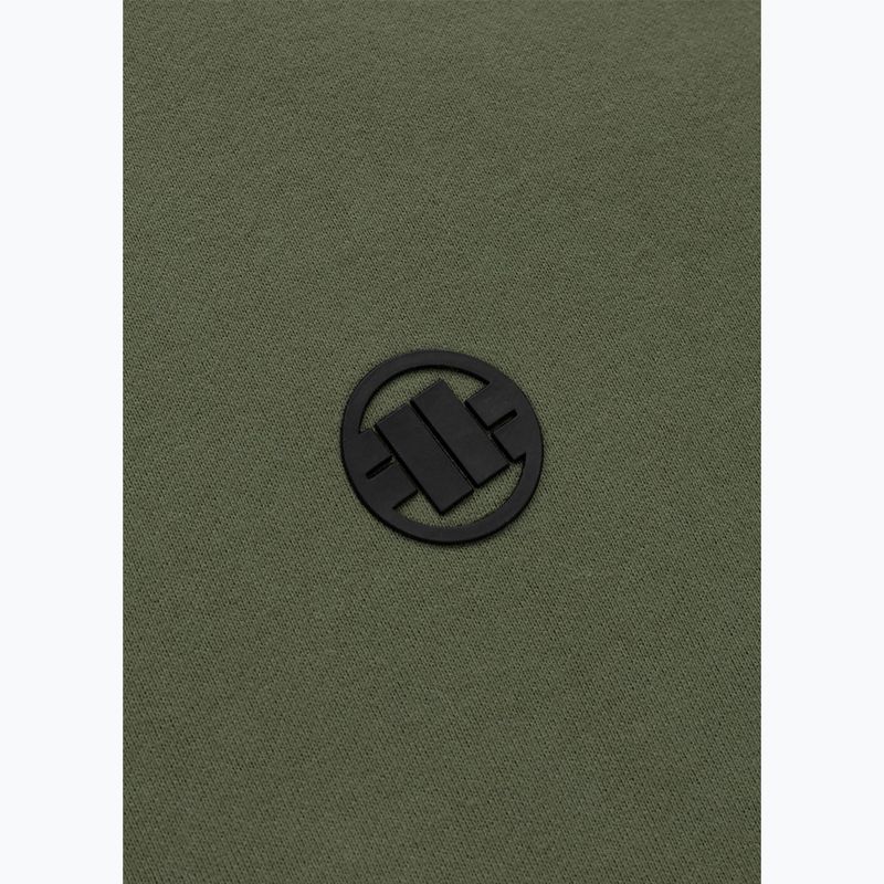 Чоловіча худі Pitbull Small Logo Hooded olive 6