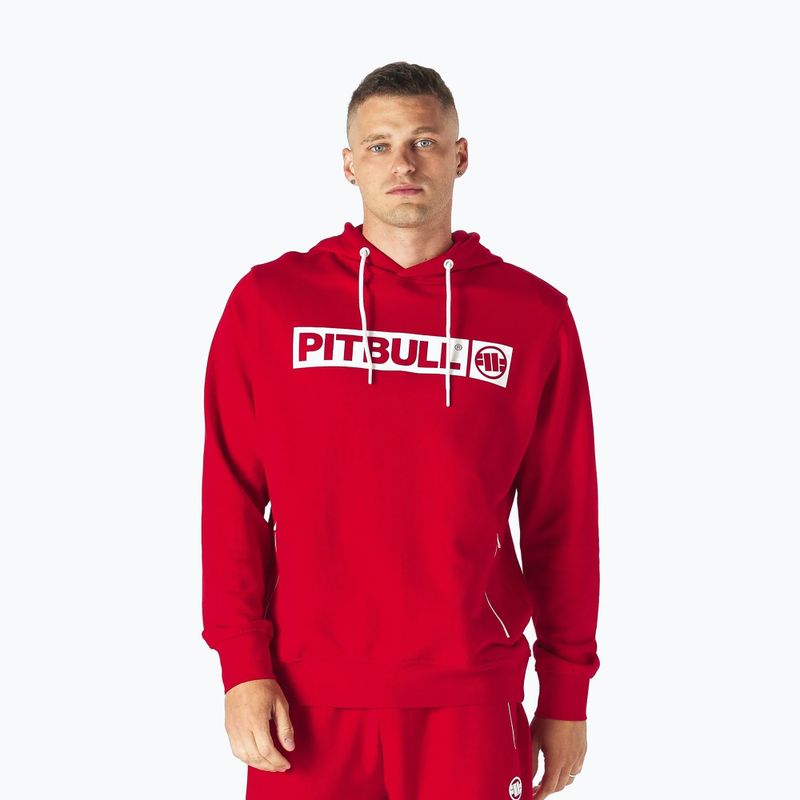 Кофта чоловіча Pitbull West Coast Hooded Hilltop Terry Group red