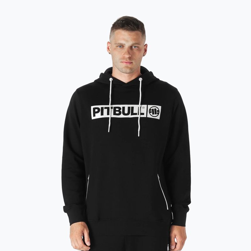 Кофта чоловіча Pitbull West Coast Hooded Hilltop Terry Group black