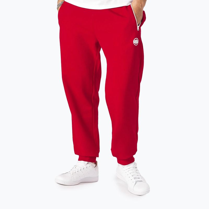 Штани чоловічі Pitbull West Coast Trackpants Small Logo Terry Group red