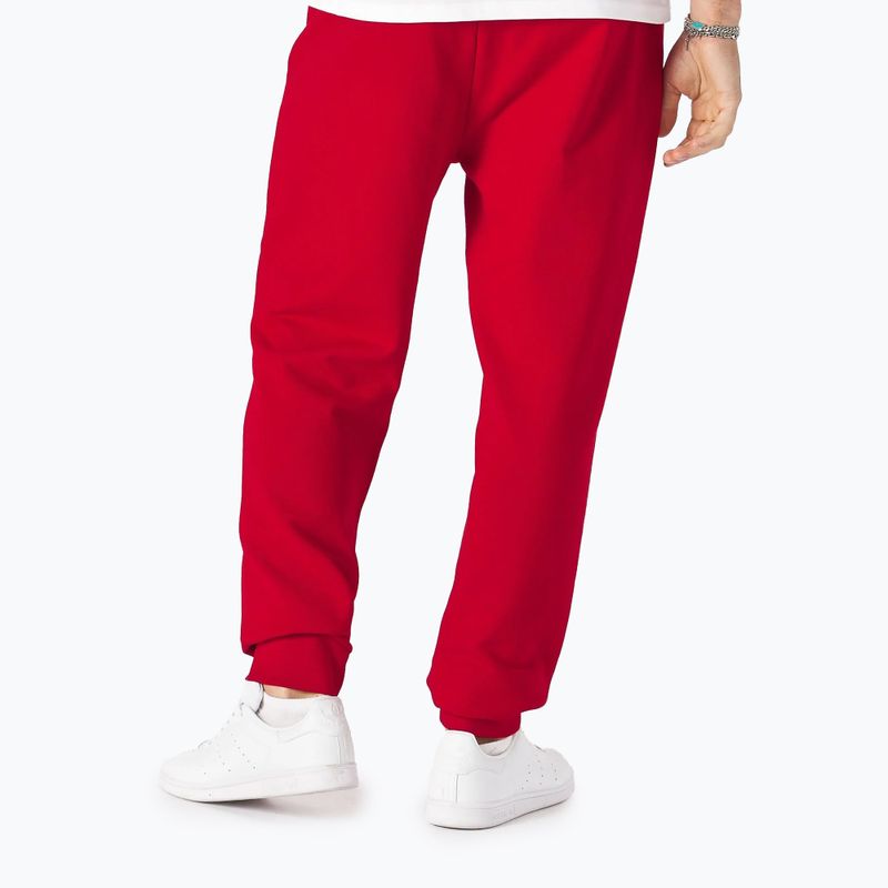 Штани чоловічі Pitbull West Coast Trackpants Small Logo Terry Group red 2