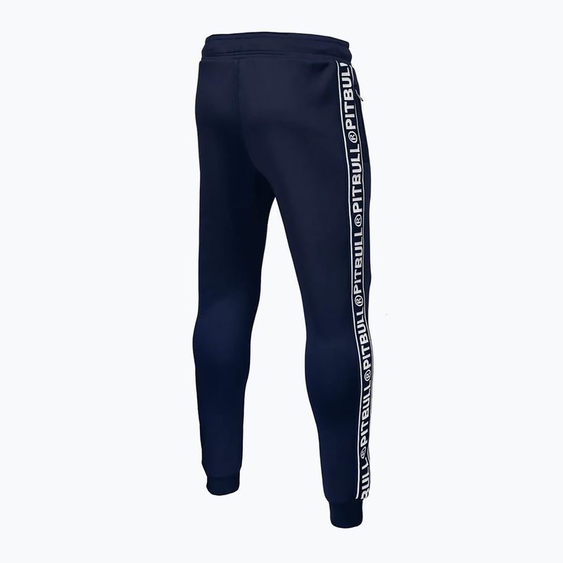 Штани чоловічі Pitbull West Coast Trackpants Tape Logo Terry Group dark navy 3