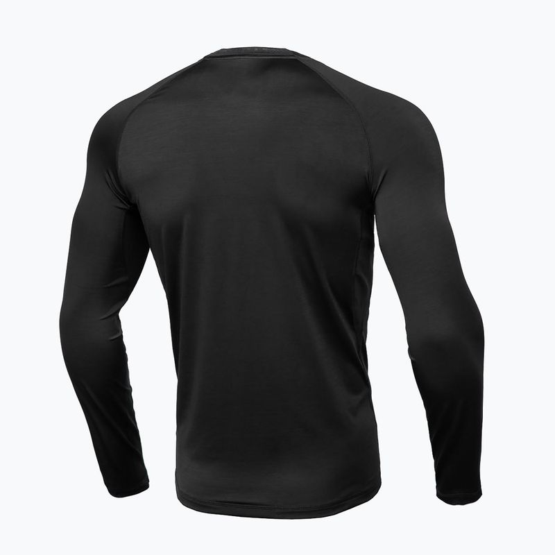 Рашгард лонгслів чоловічий Pitbull West Coast Performance Small Logo black 7