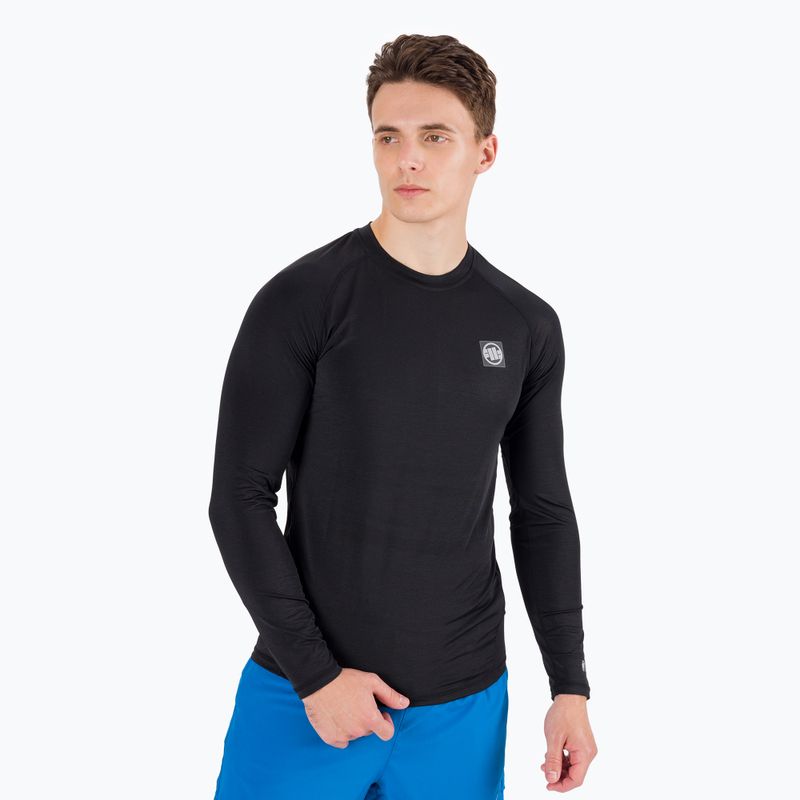 Рашгард лонгслів чоловічий Pitbull West Coast Performance Small Logo black