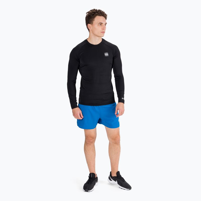 Рашгард лонгслів чоловічий Pitbull West Coast Performance Small Logo black 5