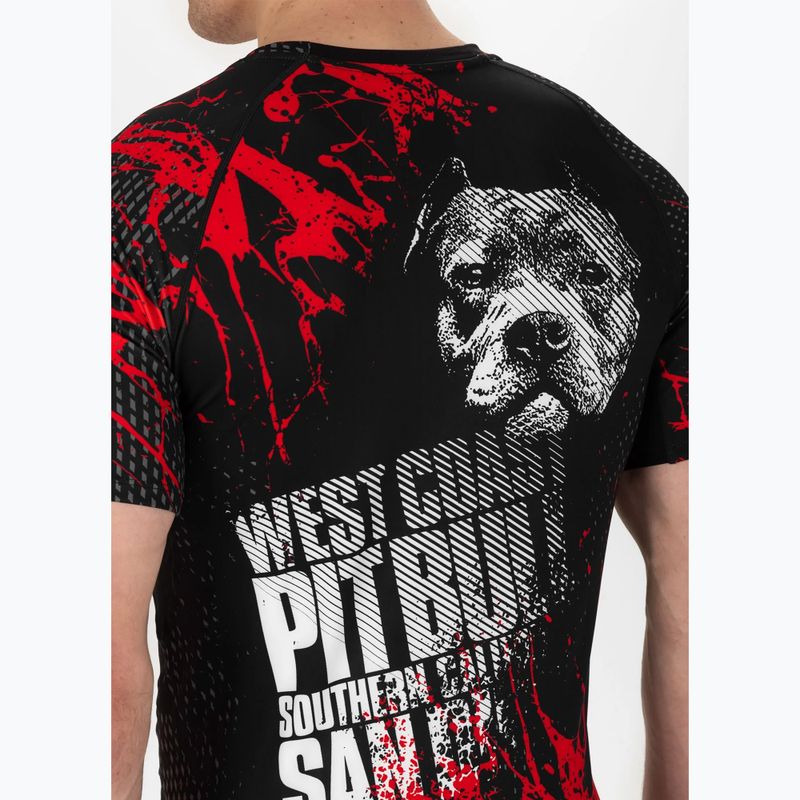 Рашгард чоловічий Pitbull West Coast Blood Dog 2 Rash black 4