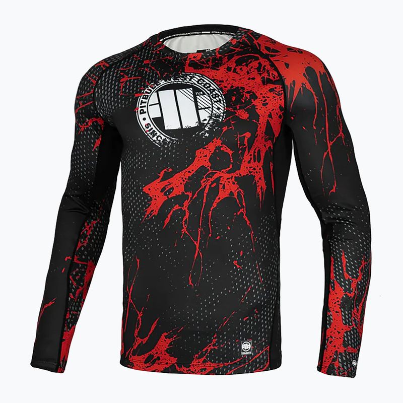 Чоловічий лонгслів для пітбуля Rashguard Blood Dog II чорний 7