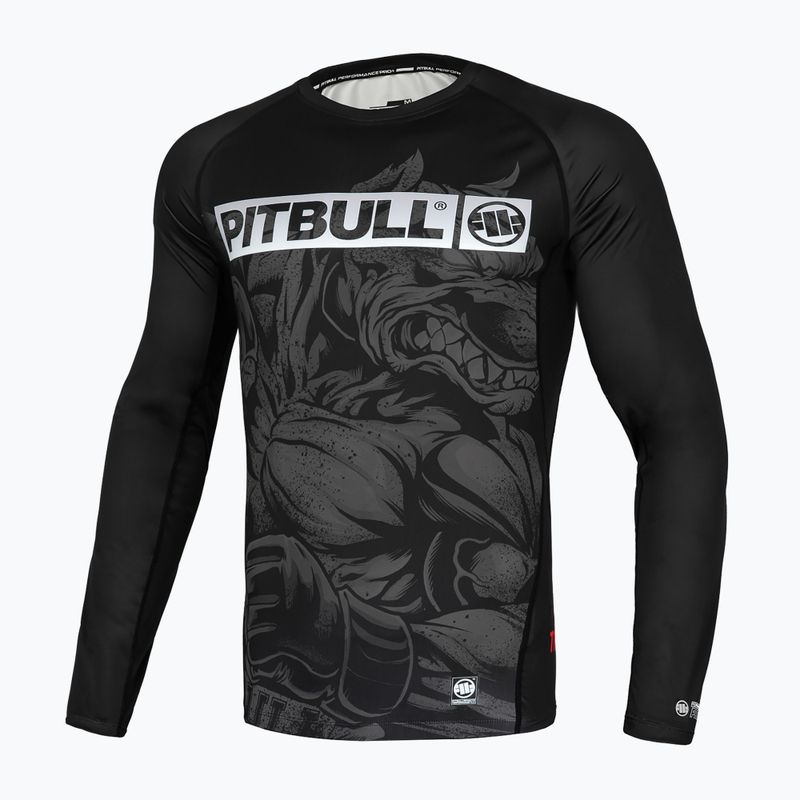 Рашгард лонгслів чоловічий Pitbull West Coast Masters of MMA Hilltop Rash black