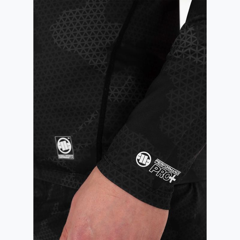 Рашгард лонгслів чоловічий Pitbull West Coast Net Camo 2 Rash black camo 6