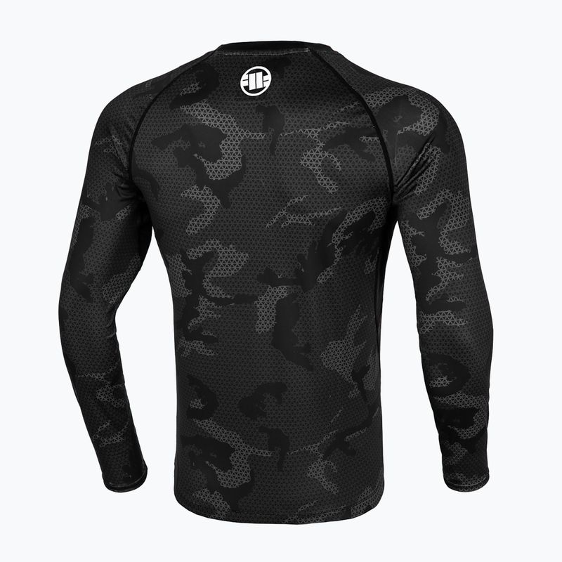 Рашгард лонгслів чоловічий Pitbull West Coast Net Camo 2 Rash black camo 2