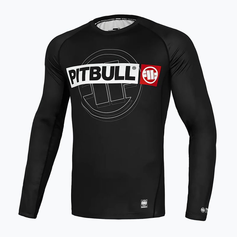 Чоловічий лонгслів Pitbull Rashguard Hilltop Sports чорний 8