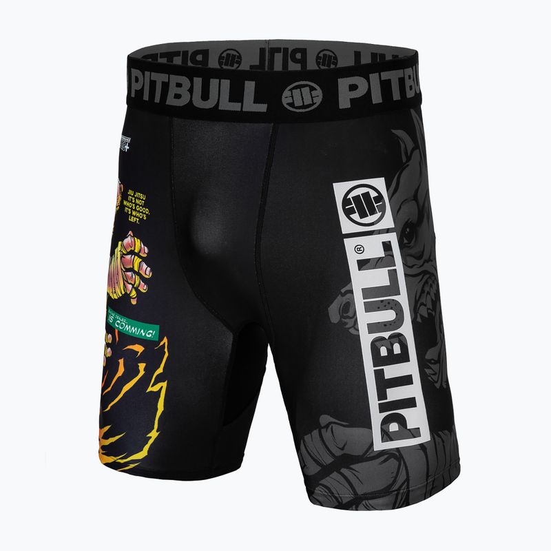 Шорти компресійні чоловічі Pitbull West Coast Masters of BJJ Hilltop black