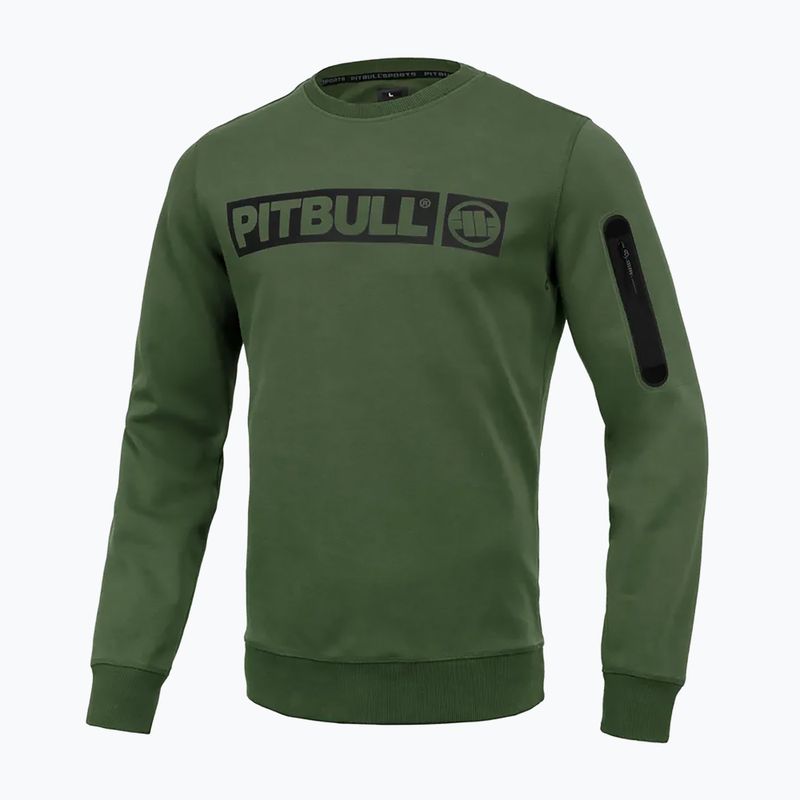 Чоловічий світшот Pitbull West Coast Beyer Crewneck оливковий 5