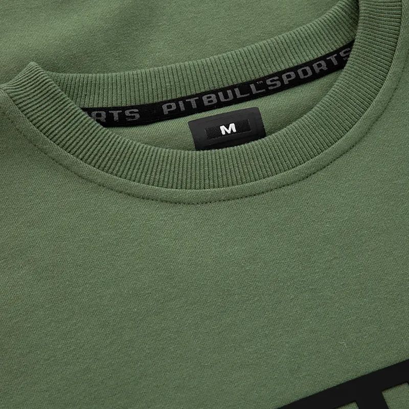 Чоловічий світшот Pitbull West Coast Beyer Crewneck оливковий 8