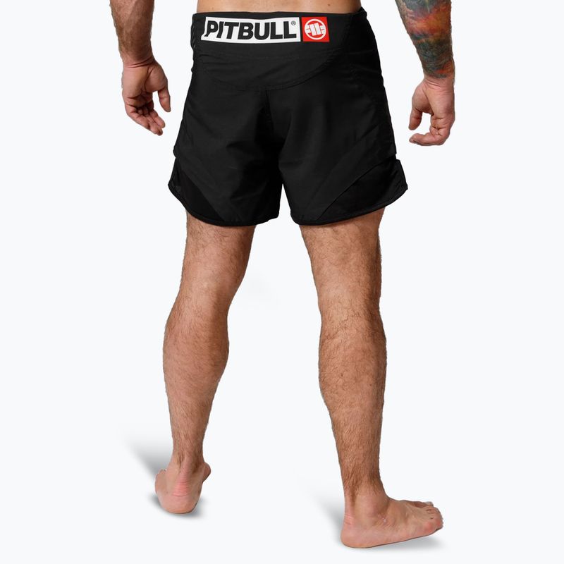 Чоловічі шорти для боротьби Pitbull Grappling 2 Pro Hilltop чорні 3