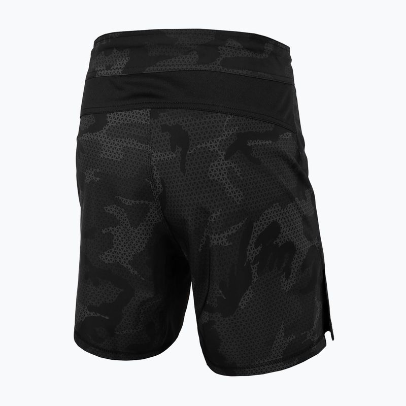 Шорти для грепплінгу чоловічі Pitbull West Coast Grappling 3 Net Camo Hilltop 2 black 2
