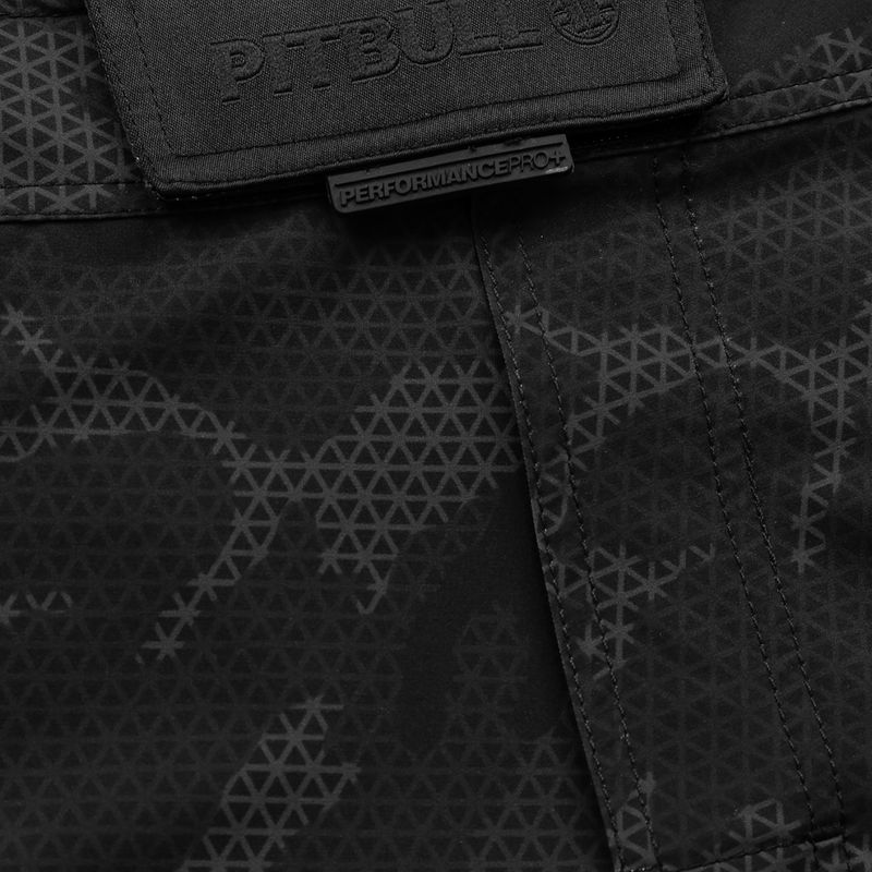 Шорти для грепплінгу чоловічі Pitbull West Coast Grappling 3 Net Camo Hilltop 2 black 3