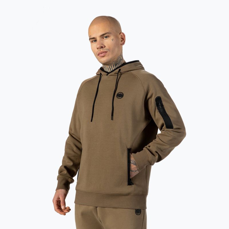 Кофта чоловіча Pitbull West Coast Stafford Hooded coyote brown