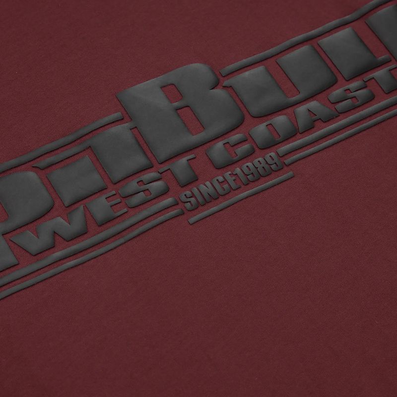 Футболка чоловіча Pitbull West Coast T-S Classic Boxing burgundy 3