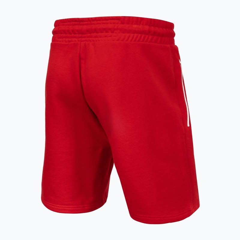 Штани чоловічі Pitbull West Coast Terry Group Trackshorts red 2