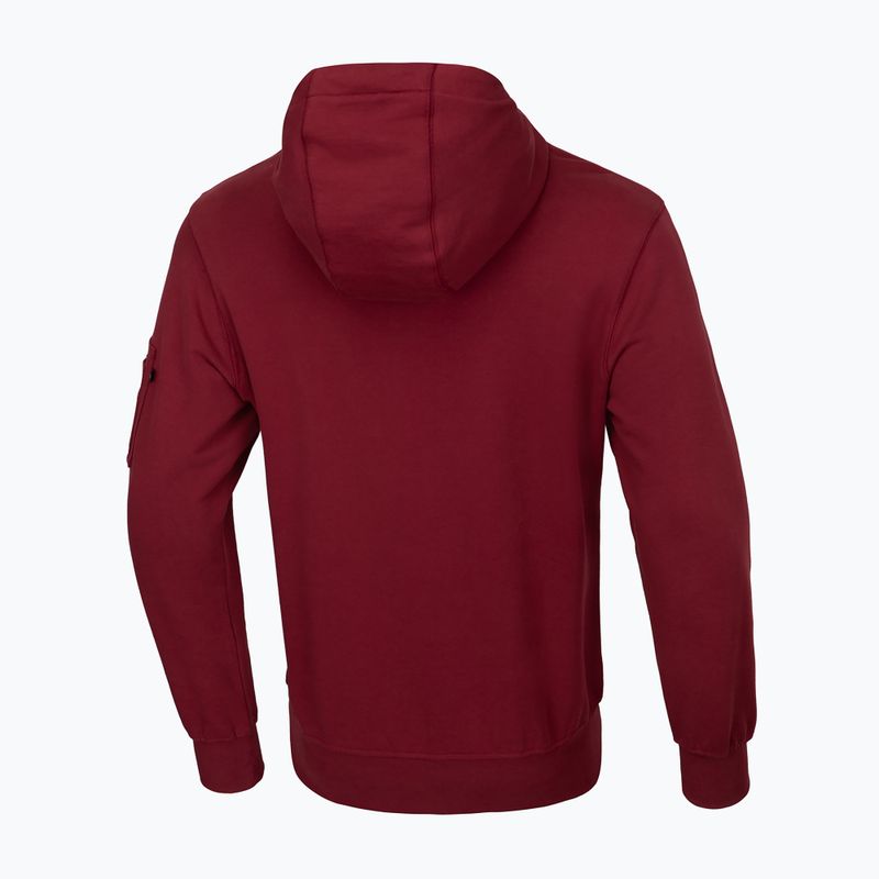 Кофта чоловіча Pitbull West Coast Everts Hooded burgundy 2