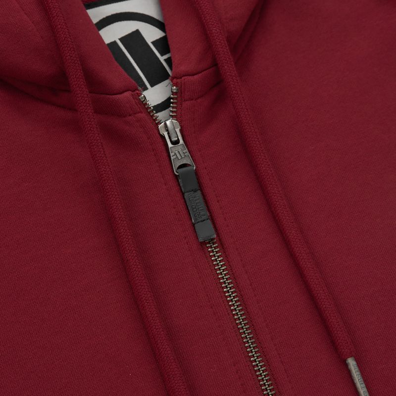 Кофта чоловіча Pitbull West Coast Everts Hooded Zip burgundy 3