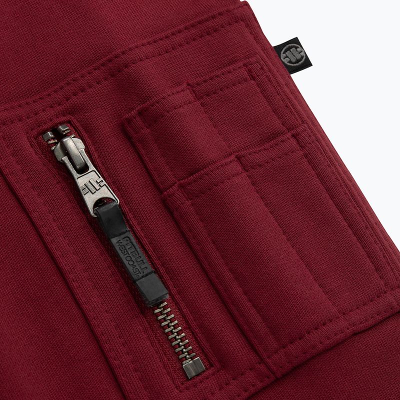 Кофта чоловіча Pitbull West Coast Everts Hooded Zip burgundy 5