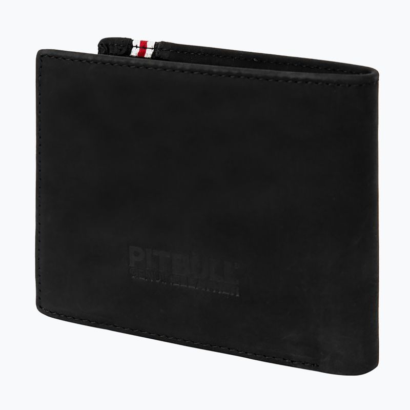 Гаманець чоловічий Pitbull Lin Wood 2 Embosed Leather black 2