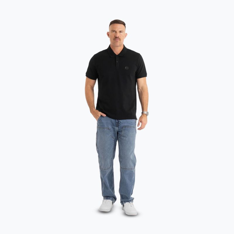 Футболка поло чоловіча Pitbull West Coast Polo Pique Regular black 2