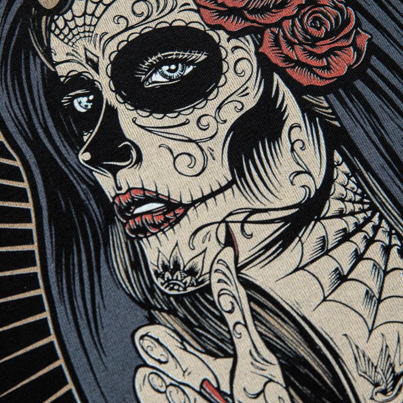 Футболка жіноча Pitbull West Coast Santa Muerte black 6