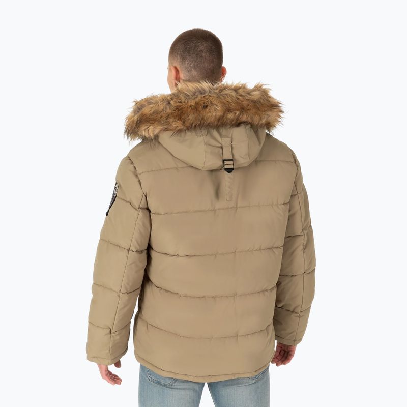 Куртка зимова чоловіча Pitbull West Coast Taurus Hooded dark sand 2