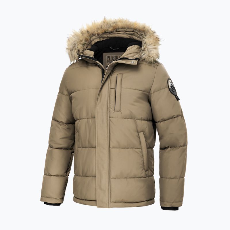 Куртка зимова чоловіча Pitbull West Coast Taurus Hooded dark sand 3