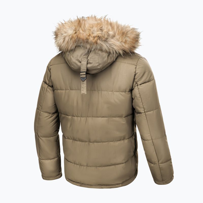 Куртка зимова чоловіча Pitbull West Coast Taurus Hooded dark sand 4