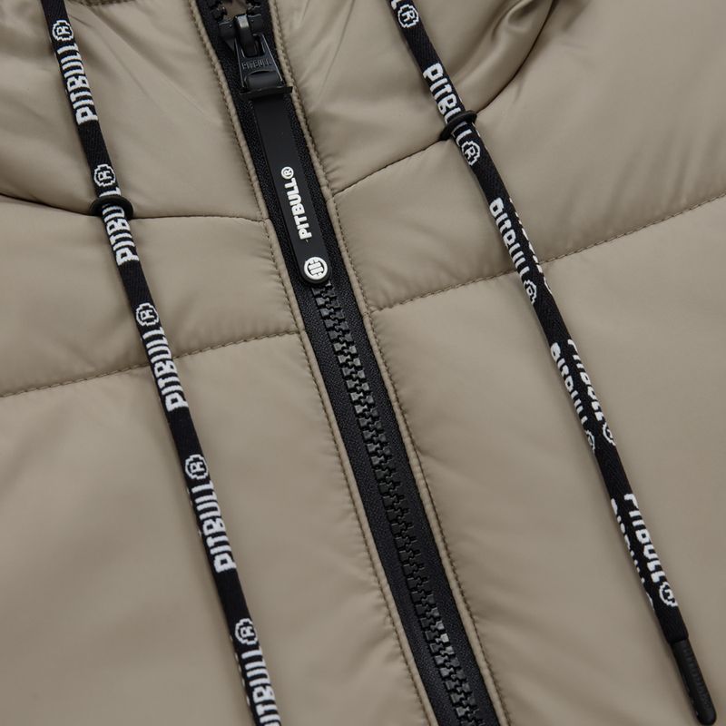 Куртка зимова жіноча Pitbull West Coast Jenell Quilted Hooded dark sand 5