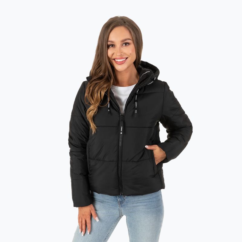 Куртка зимова жіноча Pitbull West Coast Jenell Quilted Hooded black