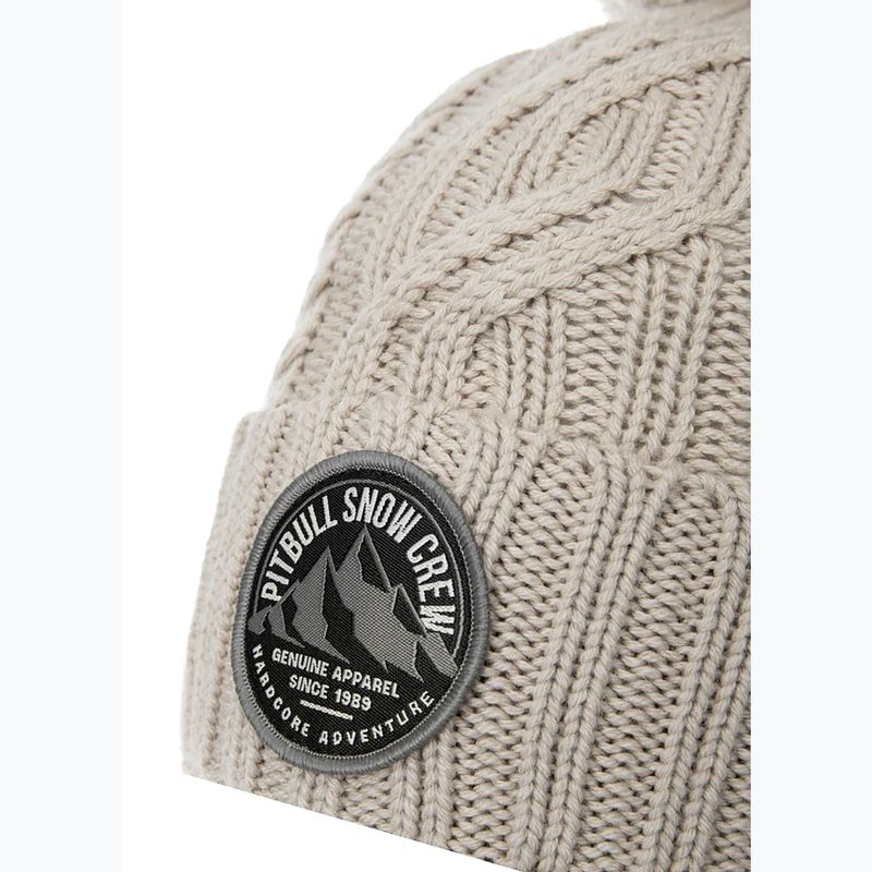Шапка зимова Pitbull West Coast Beanie Snow Crew sand 3