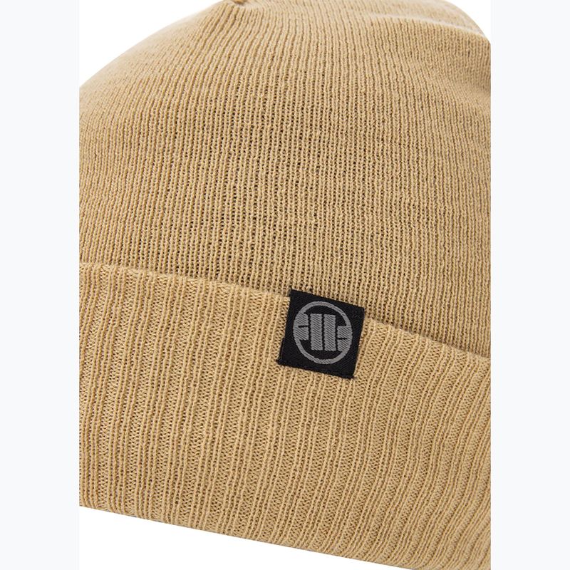 Шапка зимова Pitbull West Coast Beanie Bubble Small Logo 2 sand 3